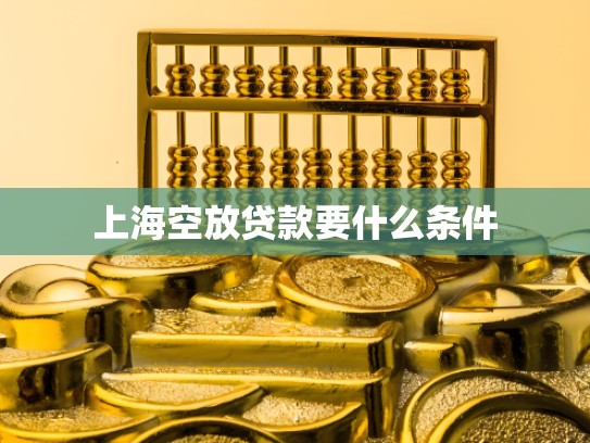 上海空放贷款要什么条件